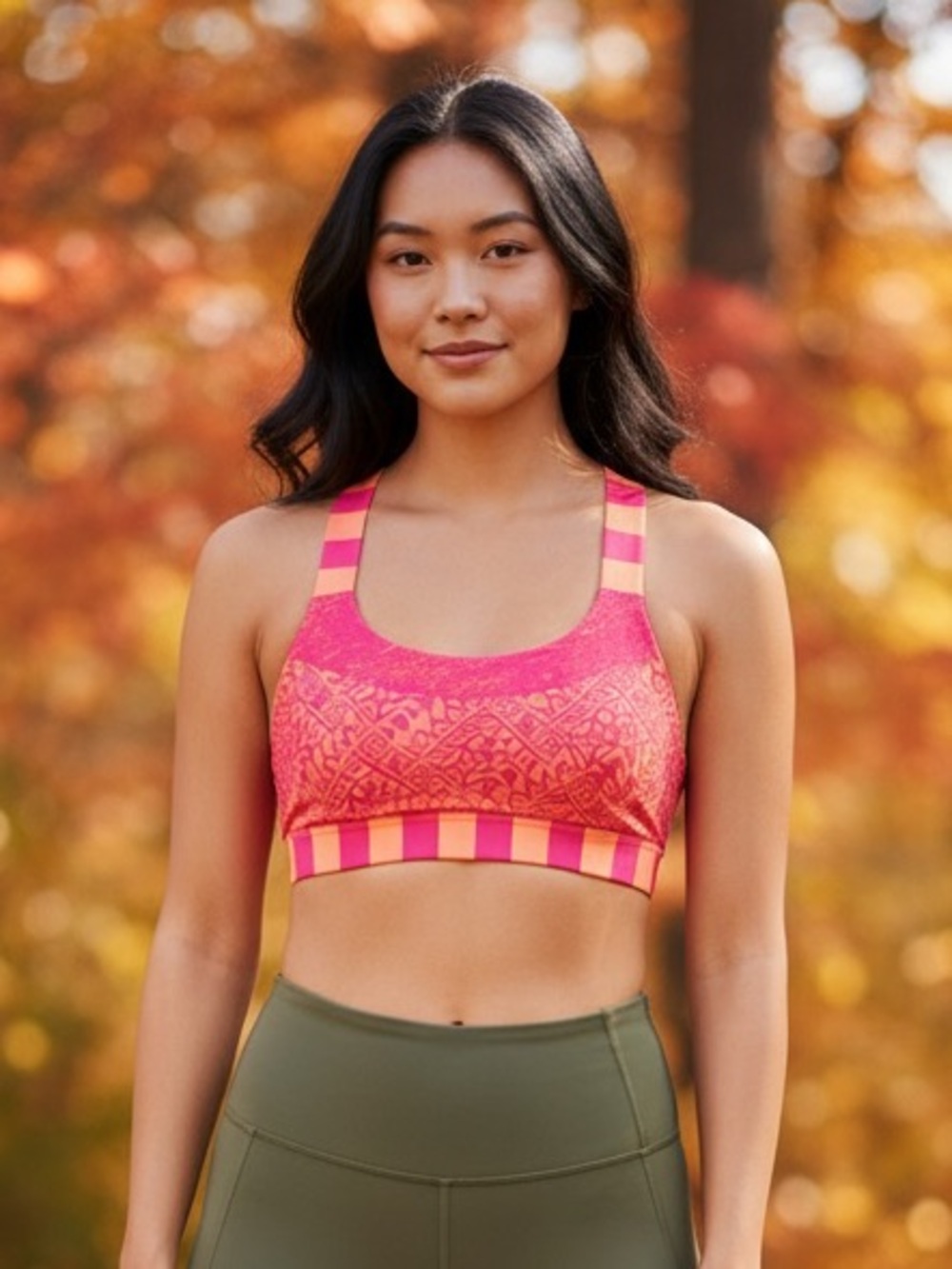 Mondetta geometric Print sports bra size medium